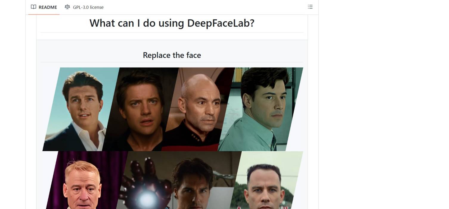 DeepFaceLab open-source face swap software interface DeepFaceLab open-source face swap software interface