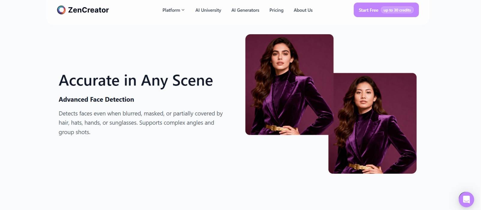 ZenCreator free credits face swap example ZenCreator free credits face swap example